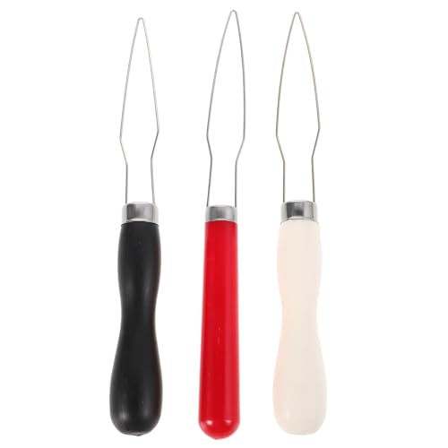 Gogogmee Ganchos para Botones con Mango de Plástico 3 Piezas Colores Surtidos y Herramienta Fácil para Abotonar Enhebrador de Botones Multifuncional Ayudas para Vestirse con