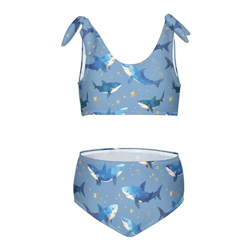 Image of Boccsty Cute Crab Red Blue Girls Swimsuits Kids Bikini Sets 2 Pcs Bathing Suit for 3T