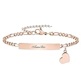 Matériel : Ce bracelet d'identification est fabriqué en acier inoxydable 316L, sans nickel, convient aux peaux sensibles et aux peaux sujettes aux allergies. La surface du bracelet est polie, brillante et ne se décolore pas facilement, le bord lisse ne rayera pas votre peau.