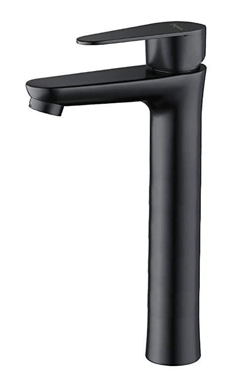 Aquieen Luxury Series Extended Body Hot & Cold Basin Mixer Basin Tap (Vega - Black) (Vega), Brass;Copper-image-7