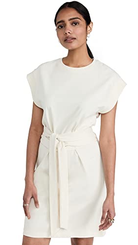 Image of Vince Women's Short Sleeve Tie Waist Dress
