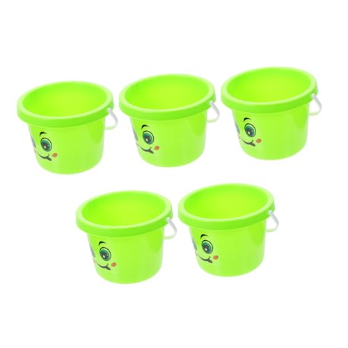 ibasenice 5Pcs Beach Sand Buckets Lightweight Sand Playing for Creative Play Beach Essentials for Boys and Fun Seaside Activities and Safe