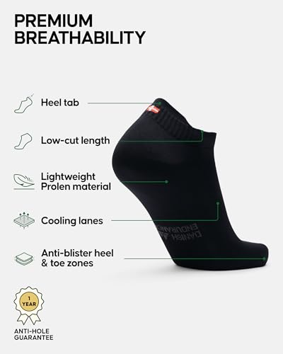 DANISH ENDURANCE Low-Cut Athletic Socks, Moisture Wicking, Men & Women, 5-Pack2