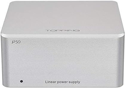TOPPING P50 Low Noise Linear Power Supply for D50 D50s DX3 Pro D30 Silver