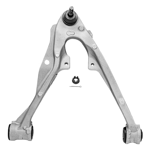 Image of Detroit Axle - 6pc Front End Control Arms Kit for 2007-2013 Chevrolet Silverado 1500 GMC Sierra 1500 Avalanche Suburban Yukon XL 1500 Cadillac Escalade, 2 Outer Tie Rod Ends 4 Upper Lower Control Arms