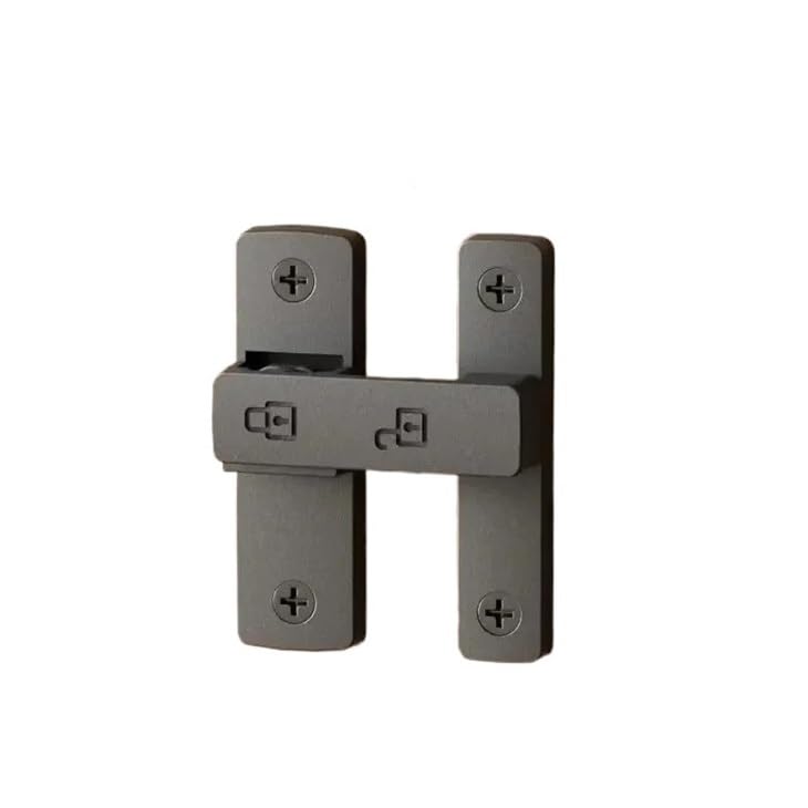 Perno de puerta plegable Silver: herraje premium en aleación de zinc