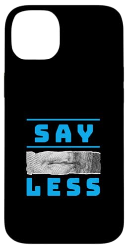 Blue Color Say Less-v3 �u���[�O���t�B�b�N �X�}�z�P�[�X iPhone 14 Plus �p