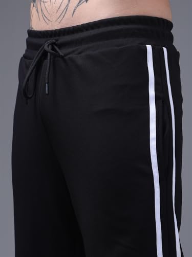 Image of Men's Loose Fit Side Tape Trackpants
