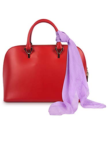 Boao 6 Pieces Chiffon Scarf 1950S Square Scarf Neck Head Scarfs Vintage Soft Scarf Polyester Scarves For Women Girls, Ladies (Red, Pink, Coffee, Dark Green, Light Blue, Light Purple) #TOP4