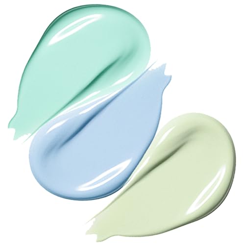Gravel Dew 3 In 1 Primer for Face Before Makeup, SPF 50 PA+++, Sunscreen Isolation Cream, One-Step Color Correcting Primer, Blurs Pores Oil Control Concealer & Moisturizing, Skin Tone Correcting #01 2.82 Oz