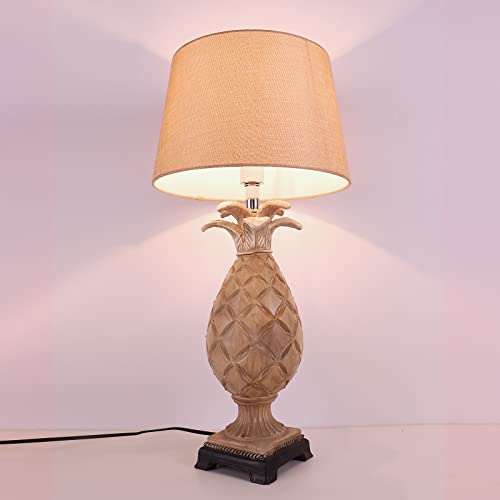 Jeuneu Unique Pineapple Table Lamps, Modern Art Decor Desk Light Fixture, E26, For Home Office,Bedroom Bedside,College Dorm,Study,Bookstore #TOP2