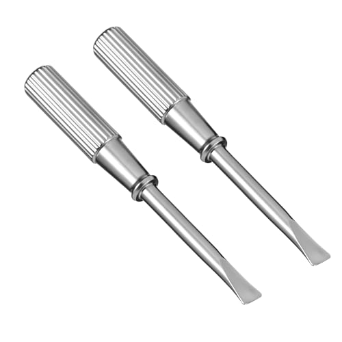 2PCS Bracelet Screwdriver Stainless Steel, Screwdriver for Love Bracelets, Mini Screw Driver Jewelry Repair Tools, Bracelet Repair Screwdrivers with Non-slip Handle, Silver