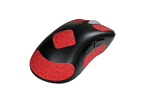Image of Gamergrip Hellfire Red Mouse Grip Tape - Ultimate Hyperspeed Gaming Mouse Skin Anti-Slip Tape, Pre-Cut, Sweat Resistant, Easy to Apply, Professional Mouse Upgrade Kit (Hellfire Red)