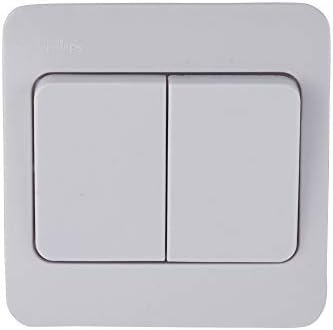 Schneider Electric Lisse White Moulded - Single Rocker 2 Way Light Switch, 10AX, GGBL1012S, White