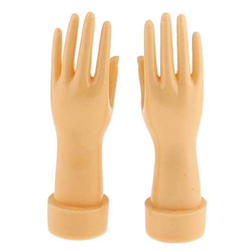 Taotenish 1 Paar Schaufensterpuppen-Hand-Präsentationsständer für Damen, Schmuck, Armband, Handschuhe, Ring, Halskette, Display-Organizer - Haut Cover