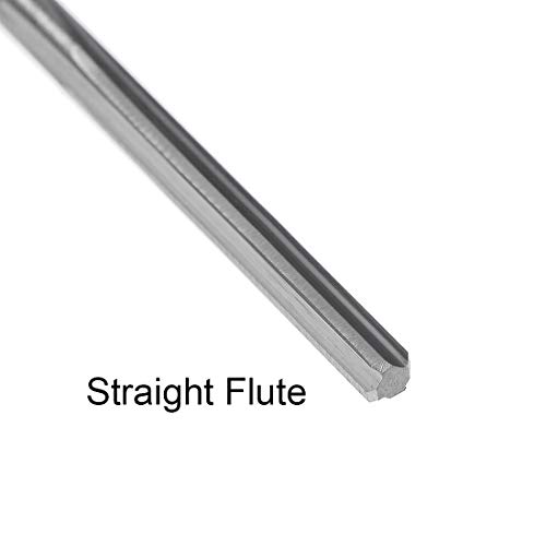Uxcell 2.5Mm Chucking Reamer, Tungsten Carbide Lathe Machine Reamer H7 4 Straight Flutes, Round Shank Milling Cutting Tool, For Stainless Steel Alloy Copper Metal #TOP1