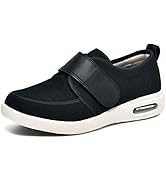 JBTNBX Men's Diabetic Shoes Extra Wide Widths Walking Edema Sneakers with Adjustable Closure Ligh...