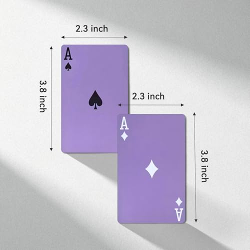 Generisch 2X 54 Karten Standard Spielkarten Pokerkarten Lila – Bild 3