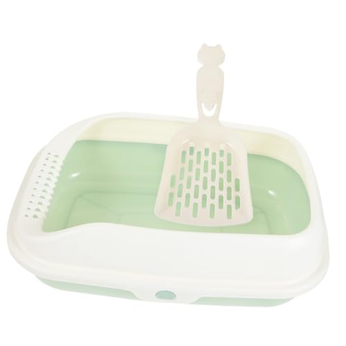 Beavorty 1 Conjunto De Caixas De Areia Decorativas Para Gatos Portátil Maca Para Gatinhos Comadre Pa