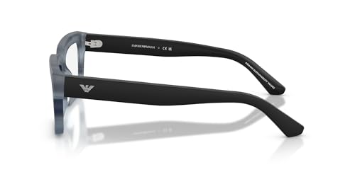 Image of Emporio Armani mens Ea3277u Universal Fit Rectangular Prescription Eyewear Frames