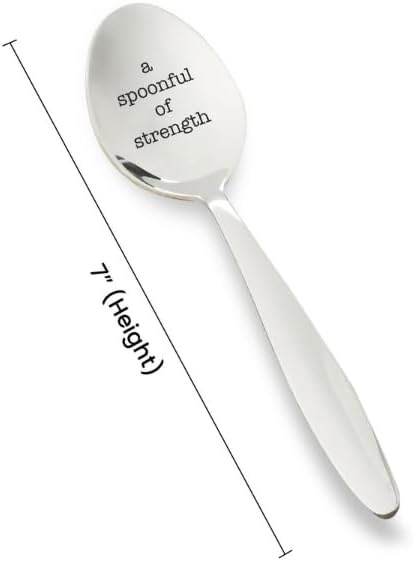 Miniatura 3 de A Spoonful of Strength - Cuchara inspiradora grabada para la teoría de la teoría, regalo para recuperación de enfermedades crónicas, regalo para