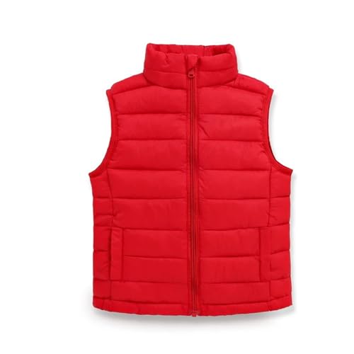 Icegrey Boys Girls Puffer Vest Sleeveless Quilted Vest Zipper Stand Collar Down Puffy Jacket Winter Kids Warm Gilet Waistcoat