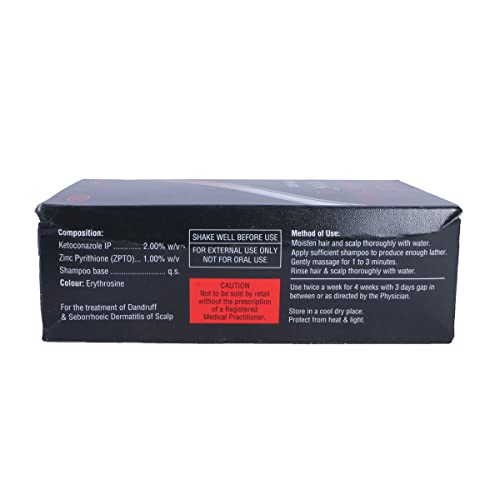 Image of Zocon KZ - Bottle of 60ml Shampoo with Ketoconazole and Zinc Pyrithione