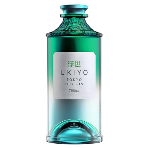 UKIYO Tokyo Dry | Japanese | Craft | Gin | Classic | Yuzu, Milan and Sakura | Distilled with 5 native Japanese botanicals | 40 Percent ABV | 70 cl