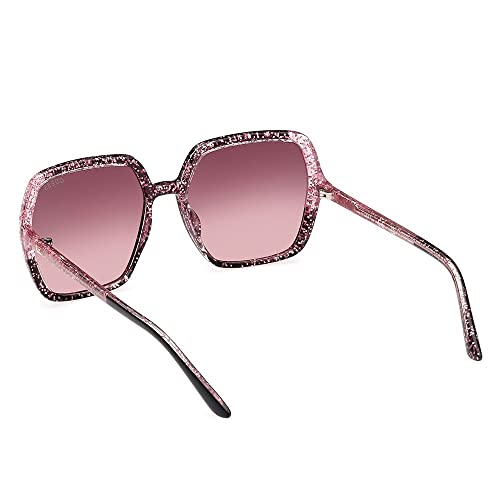 GUESS Glitter Square Plastic Sunglasses3