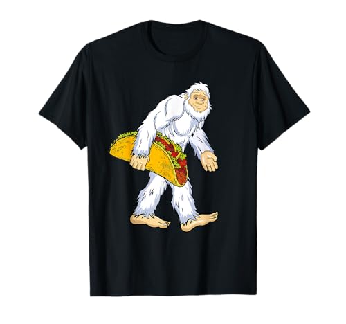 Yeti I Believe Lover Funny Monster Simio Hombre Tacos Muñeco de nieve Camiseta