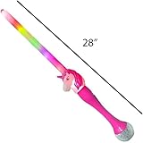 SGM Unicorn Light and Music Bubble Sword – LED Light-Up Bubble Wand for Kids, Unicorn Design with Sound Effects, Outdoor Toy for Boys & Girls, Perfect for Parties and Fun Play (Pink) - Image 3