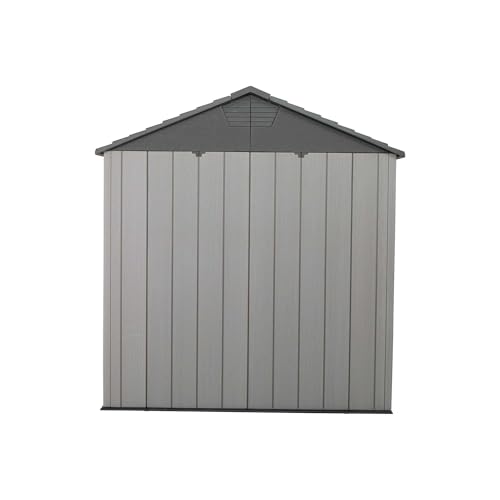 60310 Garden Storage Shed, 7 x 9.5 ft (213 x 289 cm), High-Density Polyethylene (HDPE), Steel-Reinforced Apex Roof, Tan - Image 3