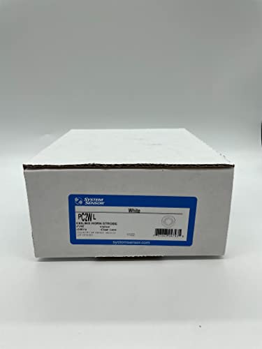 System Sensor PC2WL Fire Alarm Ceiling Mount Horn Strobe