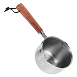 Hoement Casserole Inox Petite Casserole Japonaise Yukihira avec Bec Verseur pour Sauces Beurre Fondu et Fromage Pot de Cuisson Mini Résistant Haute Température