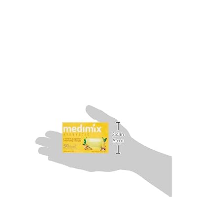 2 X Savon Naturel Medimix 125g - Ayurvedic Au Curcuma & Huile D'Argan - Neuf