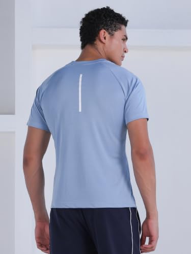 Image of CHKOKKO Gym Tshirt for Men Workout Regular Fit Sports Activewear Man Tshirts with Round Crew Neck and Half Sleeves for Yoga Running&Outdoor Activities