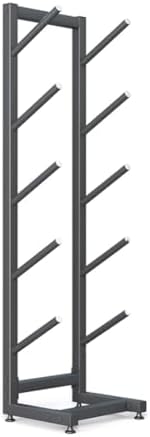 5/7-Tier Metal Skateboard & Ski Organizer Rack - Heavy-Duty Storage Shelf for Home Gym & Garage - Snowboard & Skateboard Floor Stand - Space-Saving Solution