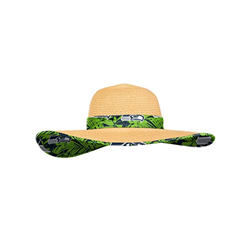 Image of FOCO NFL Womens Floral Straw Hat