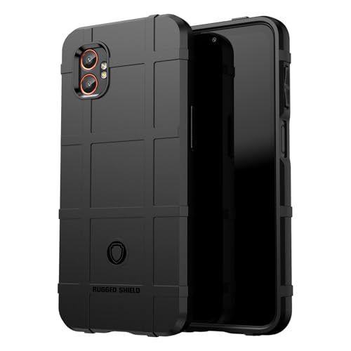 SCL Phone Case for Samsung Galaxy XCover7 Pro - Heavy Duty Shockproof Phone Cover with Rugged Grid Armor Design, Military Tactical Phone Cover for Samsung XCover 7 Pro - Black