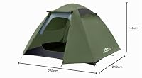 Forceatt Zelt 4 Personen Camping Wasserdicht 3-4 Saison,Ultraleicht Zelte Mit Kleinem Packmaß, Kuppelzelt Sofortiges Aufstellen Für Trekking, Outdoor, Festival. – Ansicht 8