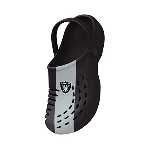 Foco Las Vegas Raiders Nfl Mens Team Stripe Clog With Strap #TOP2