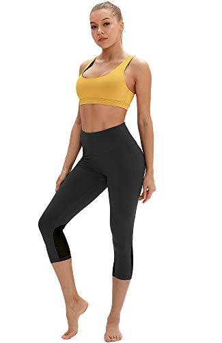 Icyzone Workout Sports Bras For Women - Women's Running Yoga Bra, Activewear Top, Athletic Fitness Clothes (Mellow Yellow, Medium) #TOP3