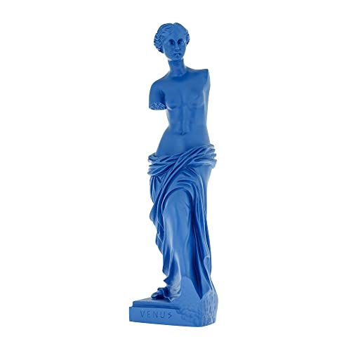 Elite crafters Afrodite di Milos o Venere di Milo Statua, 23 cm / 9", colore: Blu