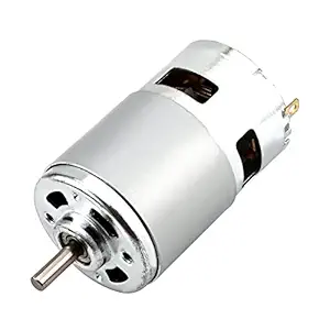 Fielect DC Motor 24V 12000RPM 775 Type Motor Mini Motor Electric Motor Round Shaft for RC Boat Toys Model DIY Hobby