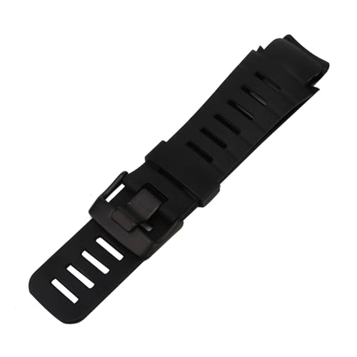 Haofy Banda de Reloj de Goma para X-Lander, Reemplazo de Correa de Reloj Conveniente, Mano de Obra Exquisita, para Aventureros Al Aire Libre, Negro, 1 par