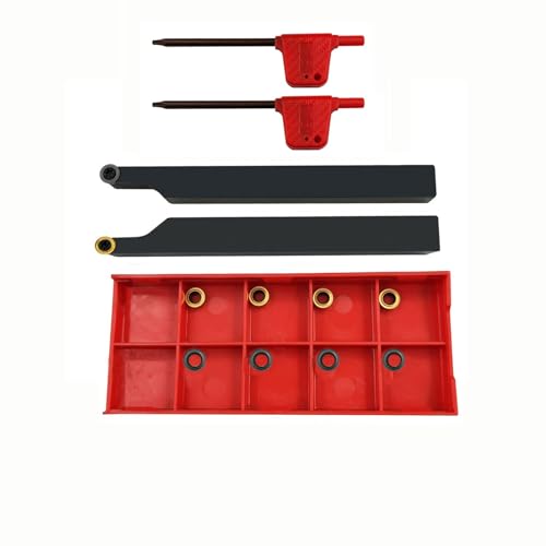 Zouzmin 3/8 Inch 1/2 Inch Sracr1010/1212 H06 Lathe Turning Holders Lathe Turning & Profiling Tool Holder With Rcmt0602 Round Carbide Milling Inserts thumb #5