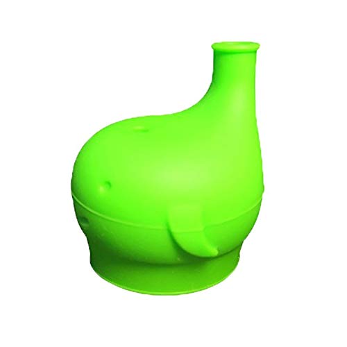 Elefante Forma Silicone Drinkware Portátil Silicone Tampa Da Copa Do Bebê Comer Treinamento Acessóri