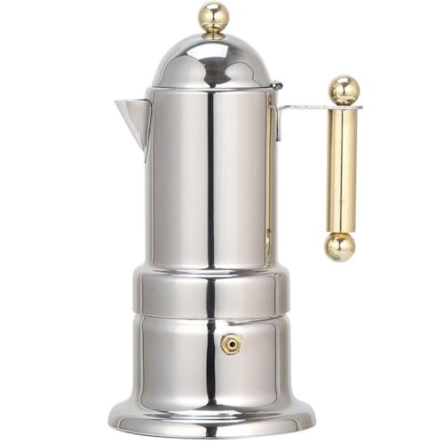Machine À Expresso en Acier Inoxydable, Cuisinière, Cafetière Moka, Percolateur De Latte Moderne pour Desserts, Café