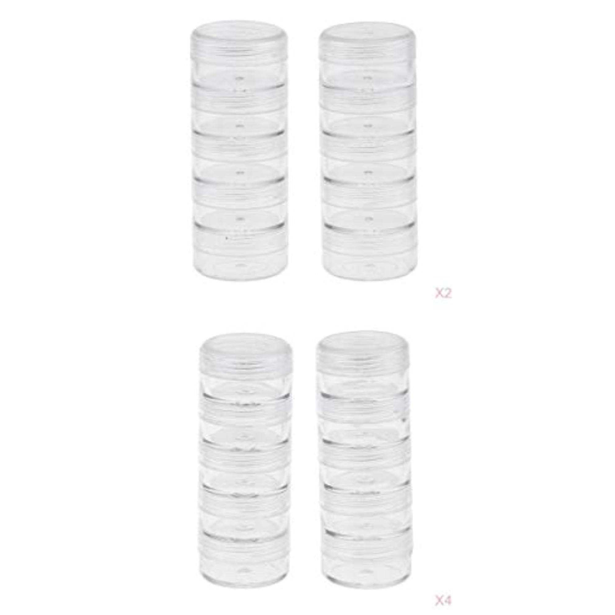 12Pieces Stackable Interlocking Screw Containers