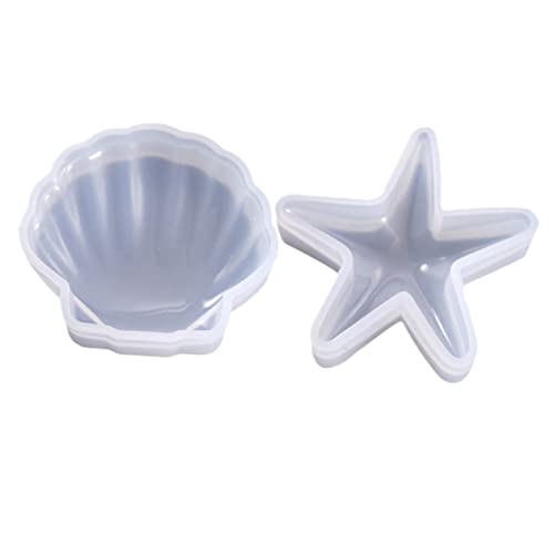 Holibanna 2Stücke Silikon Gießformen Muschel Sternform